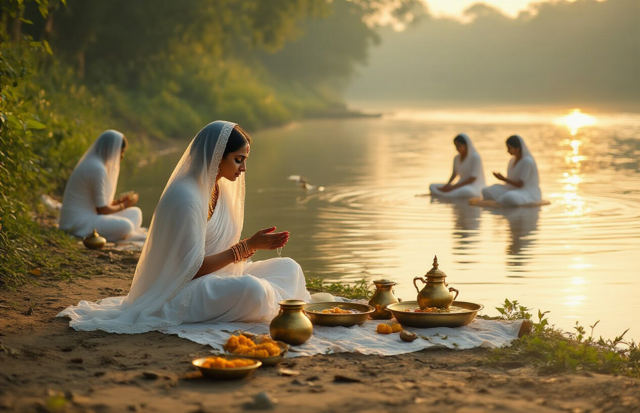 नहाय खाय - छठ पूजा का पहला दिन (25 अक्टूबर)